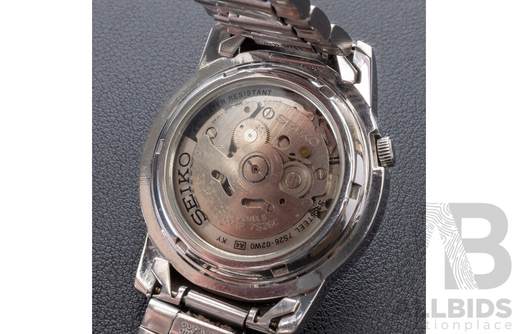 Seiko 5 Automatic 21 Jewels Vintage Watch, 7S26-02W0, 38mm, Cream