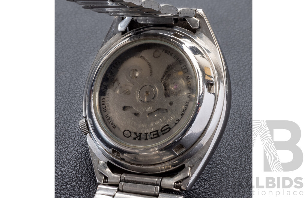 Seiko 5 Automatic 21 Jewels Vintage Watch, 7S26-0550, 35mm, black