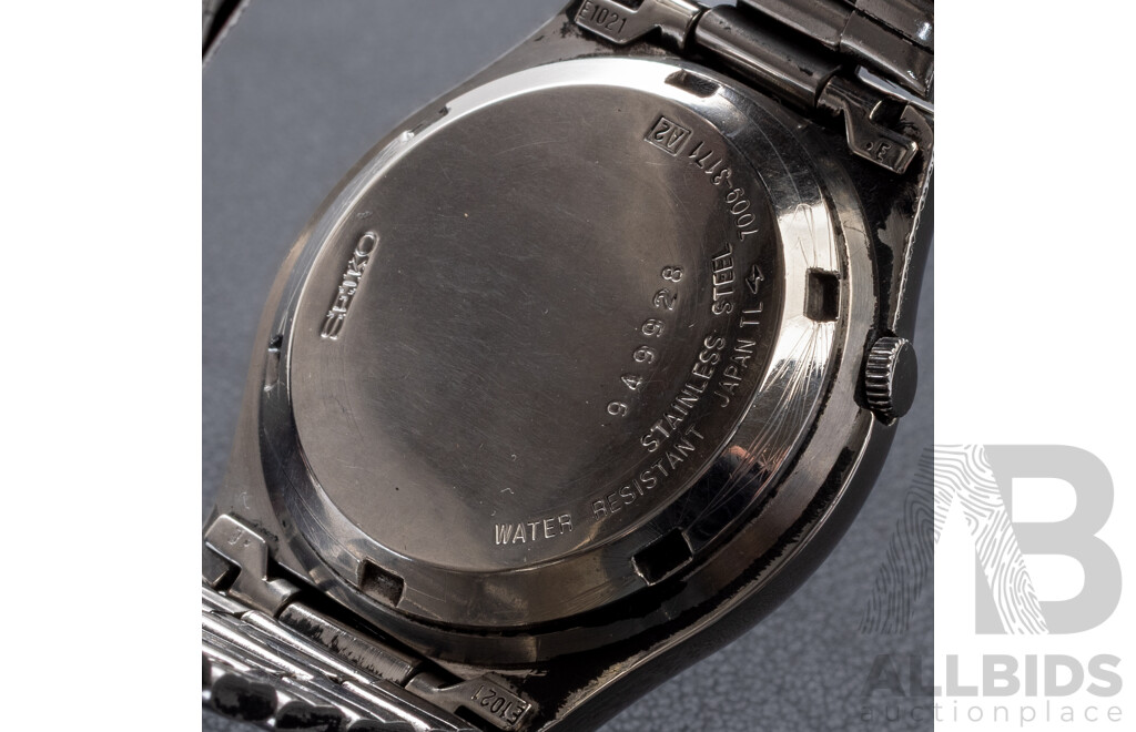 Seiko 5 Automatic 17 Jewels Vintage Watch, 7009-3171, 35mm, cobalt blue