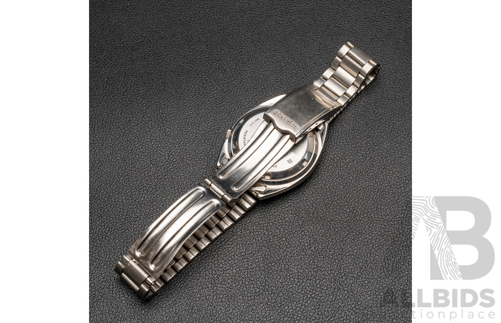 Seiko 5 Automatic Vintage Watch, S726-3040, 35mm, White Dial