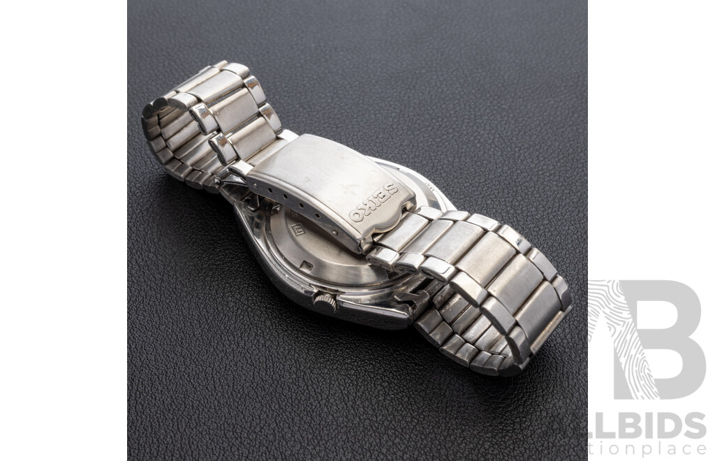 Seiko 5 Automatic Vintage Watch, KY 7009 845562, 37mm, black patterned dial