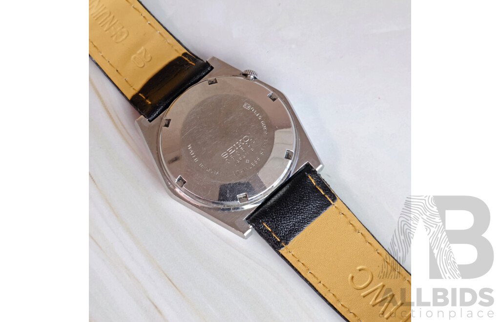 Seiko Vintage Automatic Watch, Japan, 6309-5160 CK, Grey Hexagon Shaped Face, with Movement