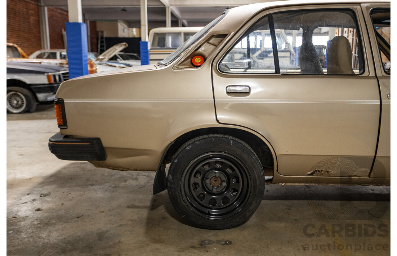 8/1982 Holden TF Gemini 4d Sedan Oyster Metallic 1.6L