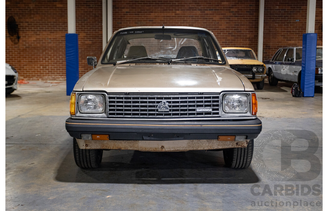 8/1982 Holden TF Gemini 4d Sedan Oyster Metallic 1.6L