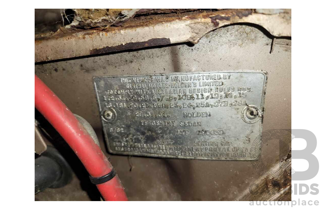 8/1982 Holden TF Gemini 4d Sedan Oyster Metallic 1.6L