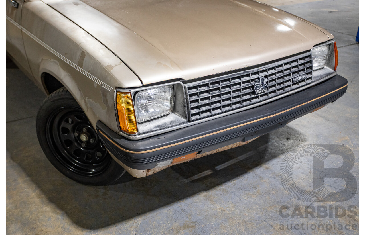 8/1982 Holden TF Gemini 4d Sedan Oyster Metallic 1.6L