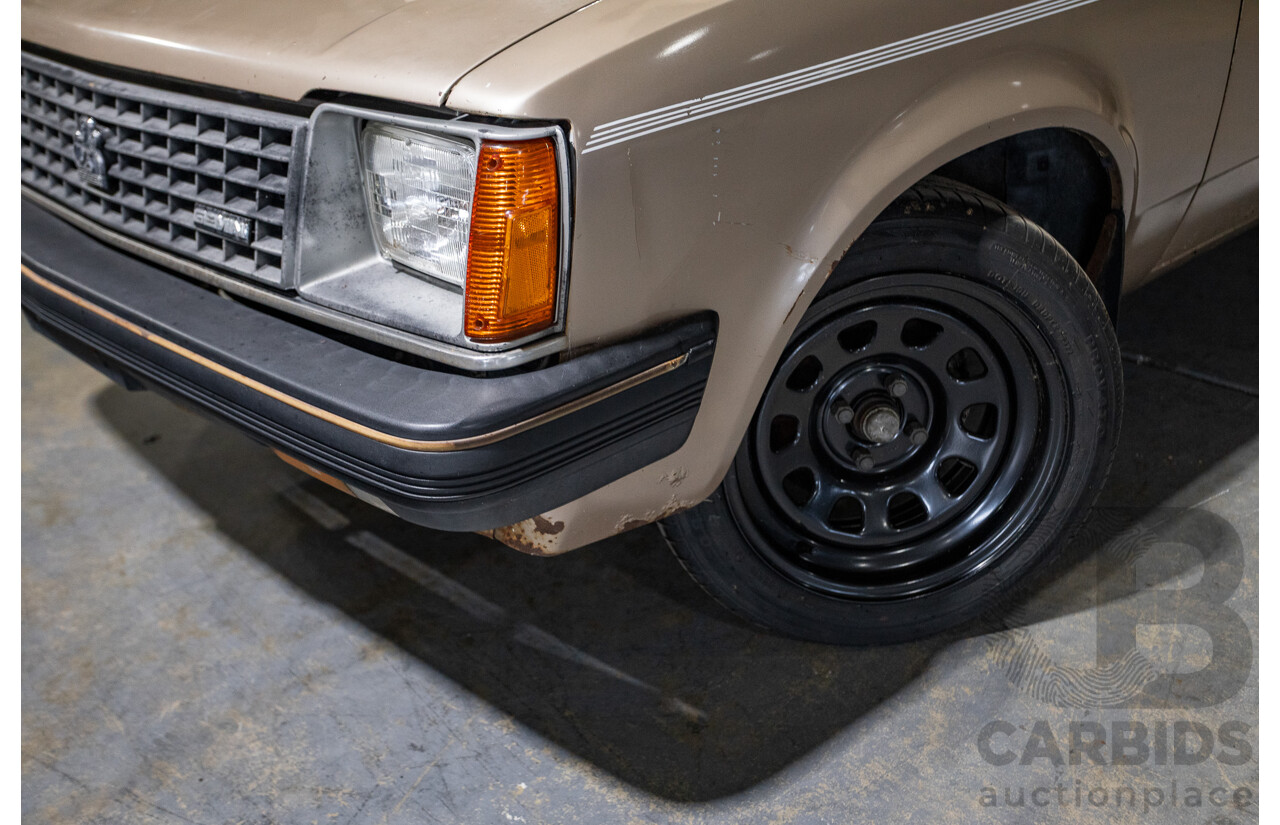 8/1982 Holden TF Gemini 4d Sedan Oyster Metallic 1.6L