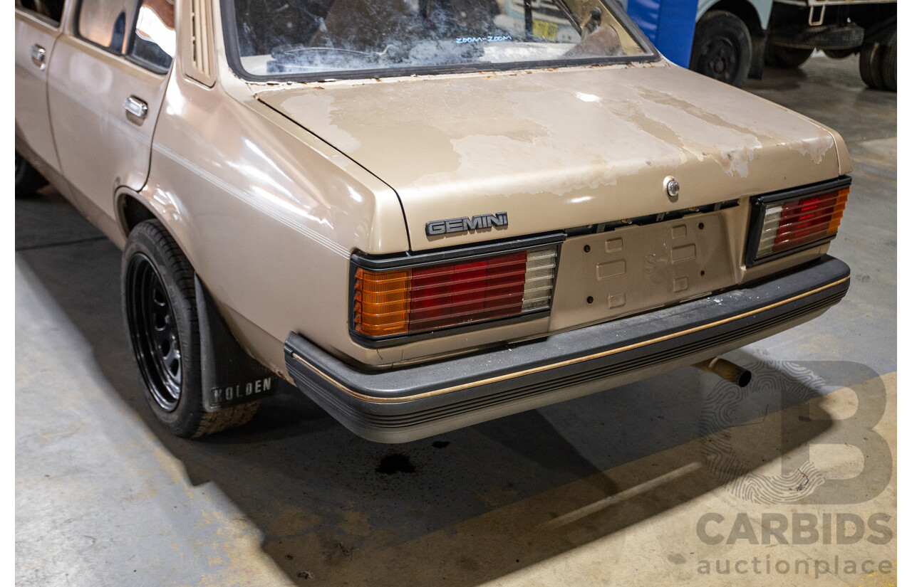 8/1982 Holden TF Gemini 4d Sedan Oyster Metallic 1.6L