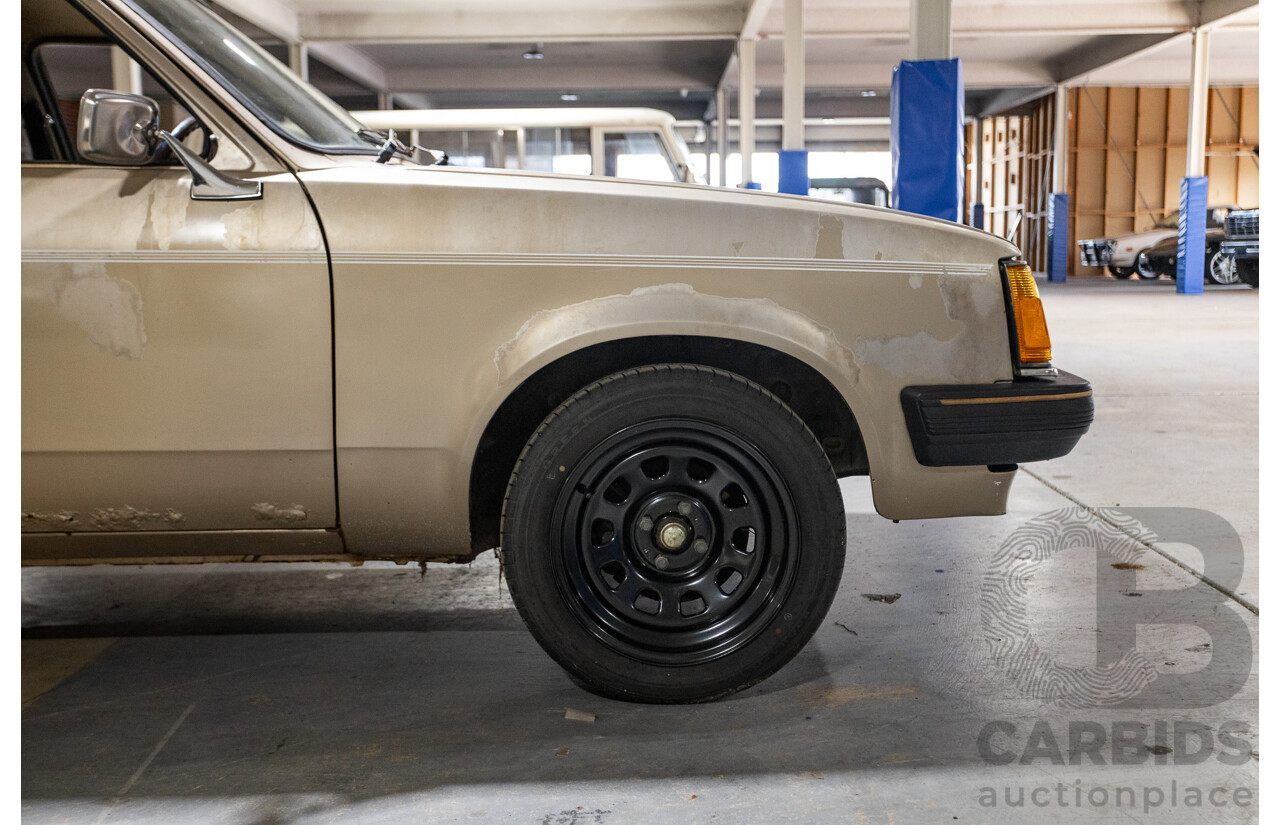 8/1982 Holden TF Gemini 4d Sedan Oyster Metallic 1.6L