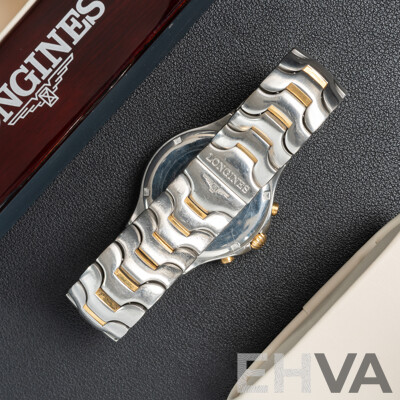 Longines Sport Wing Chronograph Watch, 35mm, Stainless Steel, Swiss Made