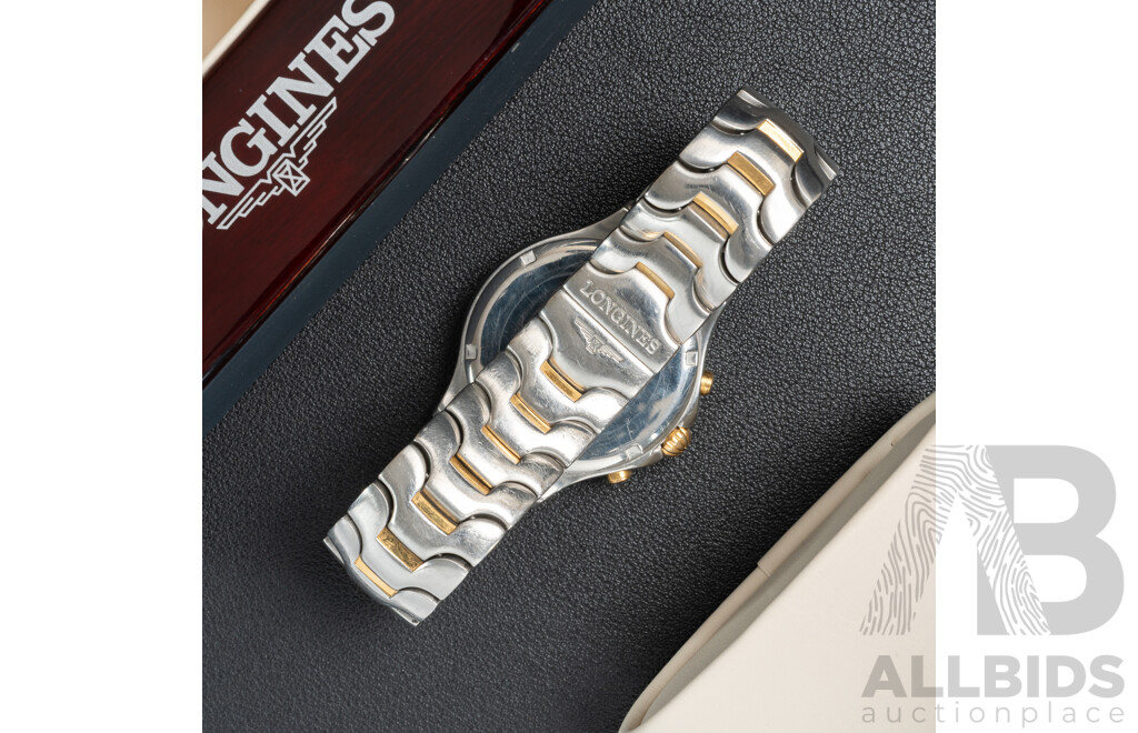 Longines Sport Wing Chronograph Watch, 35mm, Stainless Steel, Swiss Made