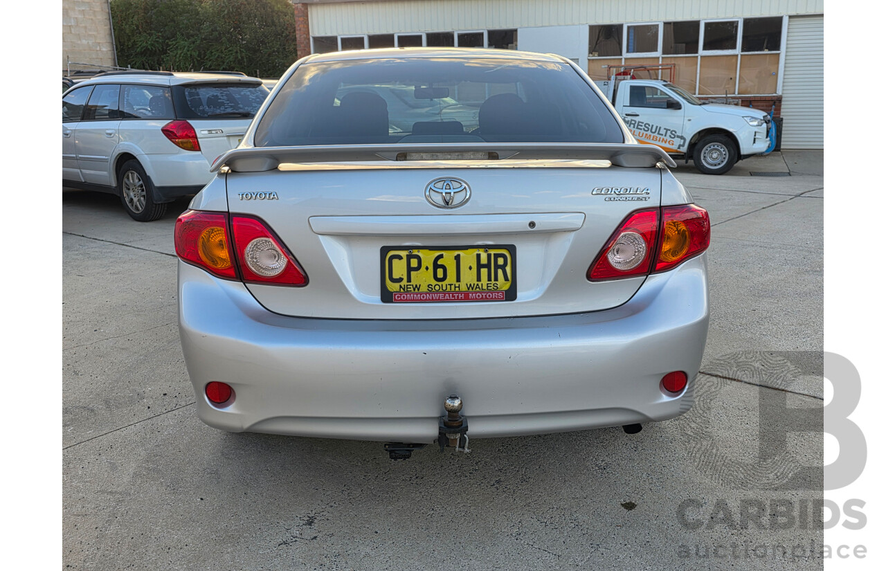 7/2008 Toyota Corolla Conquest ZRE152R 4d Sedan Silver 1.8L