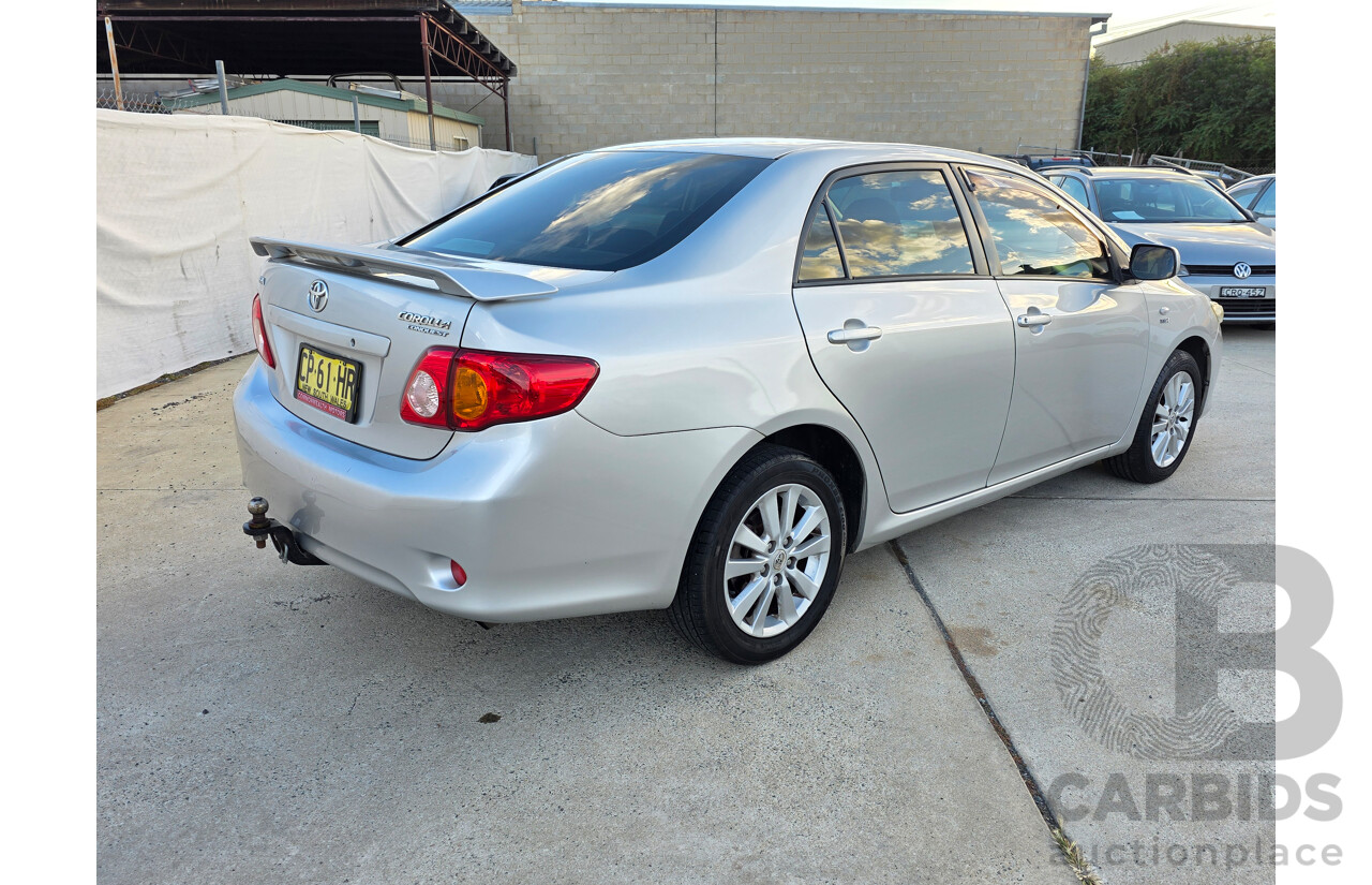 7/2008 Toyota Corolla Conquest ZRE152R 4d Sedan Silver 1.8L
