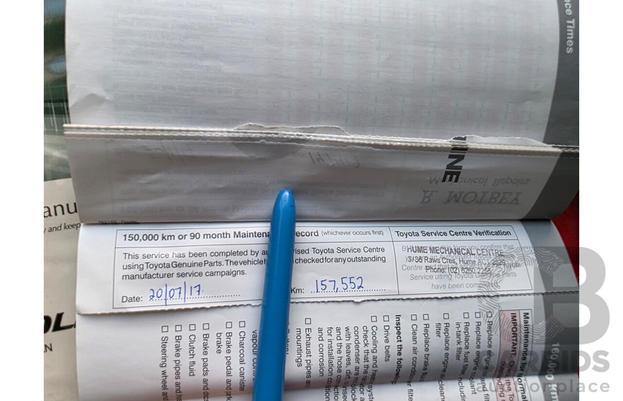 7/2008 Toyota Corolla Conquest ZRE152R 4d Sedan Silver 1.8L