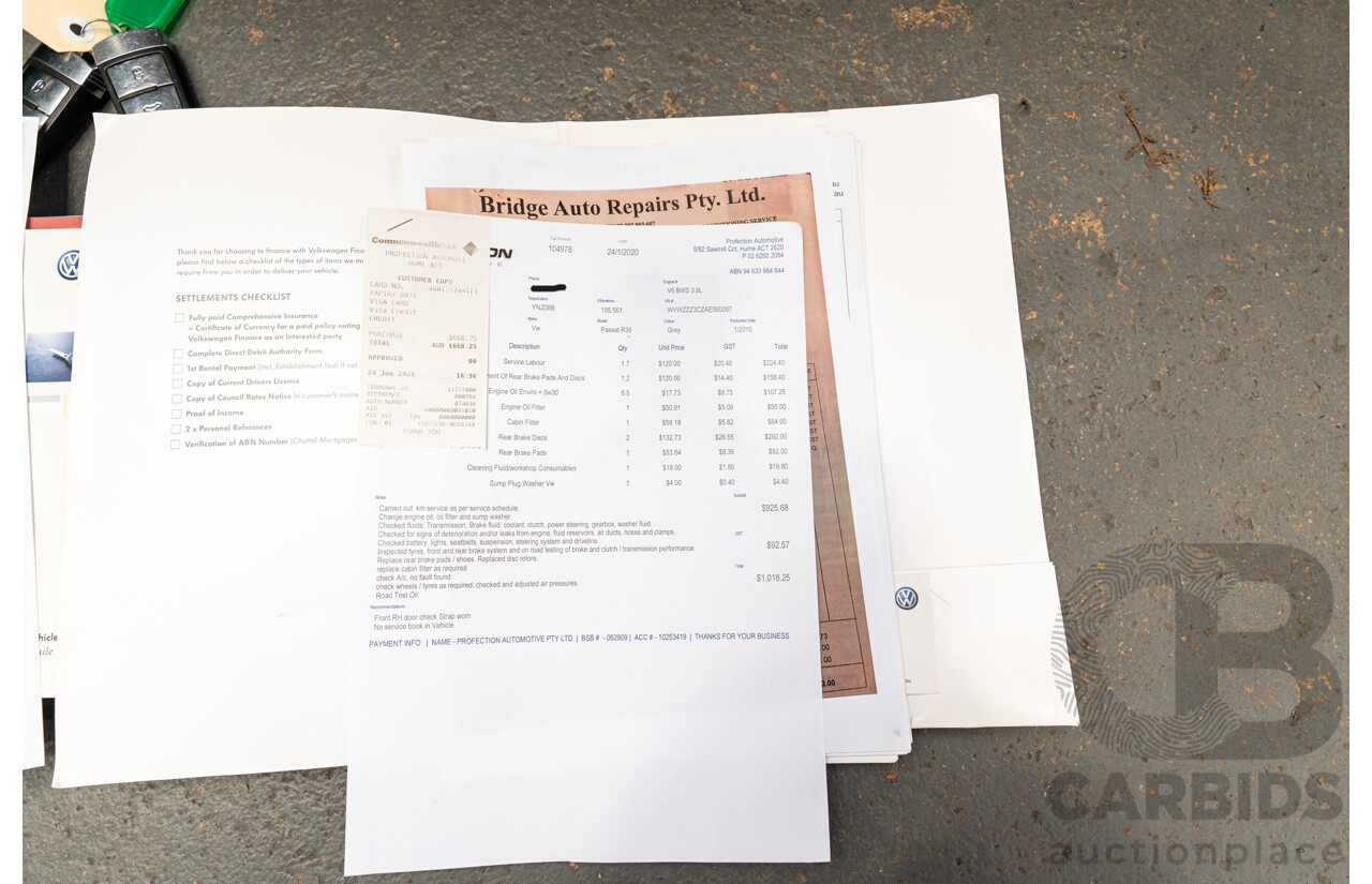 1/2010 Volkswagen Passat R36 3C (AWD) MY10 4d Wagon Icelandic Grey Metallic VR6 3.6L