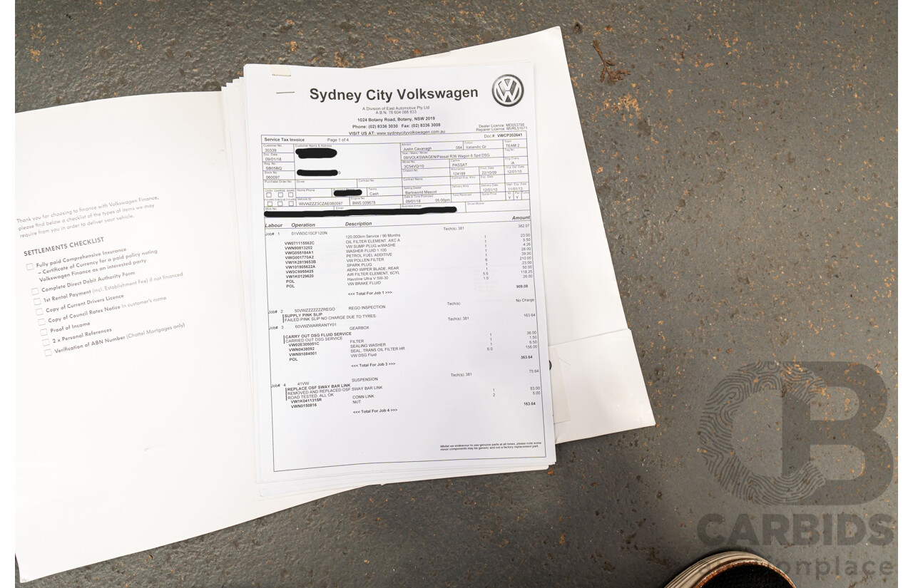 1/2010 Volkswagen Passat R36 3C (AWD) MY10 4d Wagon Icelandic Grey Metallic VR6 3.6L