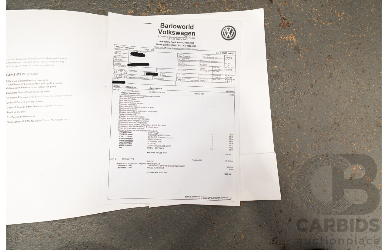 1/2010 Volkswagen Passat R36 3C (AWD) MY10 4d Wagon Icelandic Grey Metallic VR6 3.6L