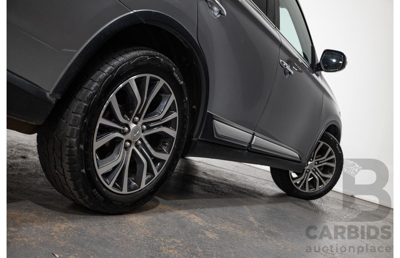 08/2017 Mitsubishi Outlander EXCEED (AWD) ZK MY18 4D Wagon Titanium Grey Turbo Diesel 2.3L - 7 seats
