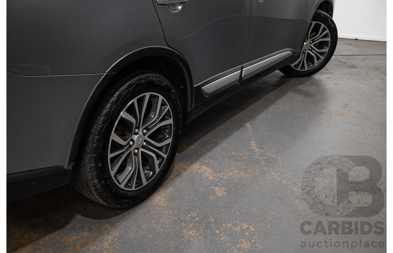 08/2017 Mitsubishi Outlander EXCEED (AWD) ZK MY18 4D Wagon Titanium Grey Turbo Diesel 2.3L - 7 seats
