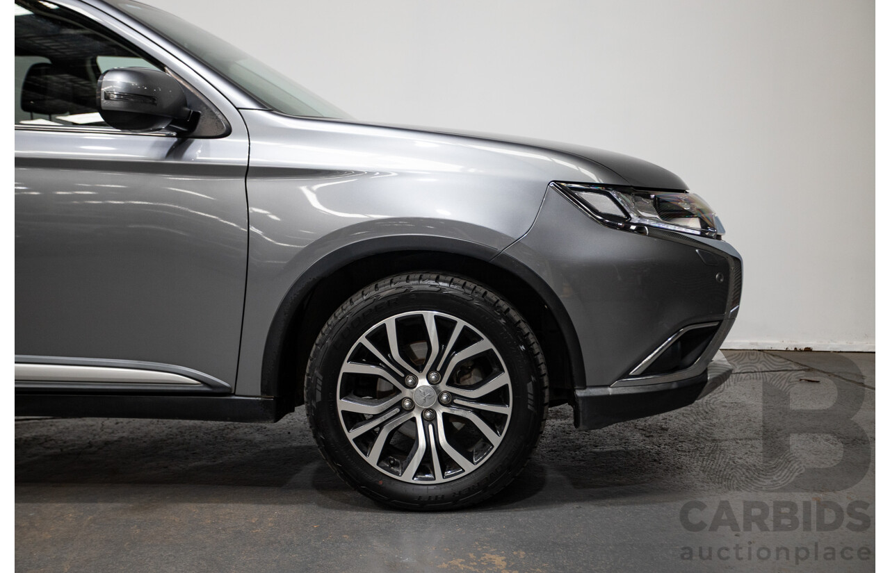08/2017 Mitsubishi Outlander EXCEED (AWD) ZK MY18 4D Wagon Titanium Grey Turbo Diesel 2.3L - 7 seats