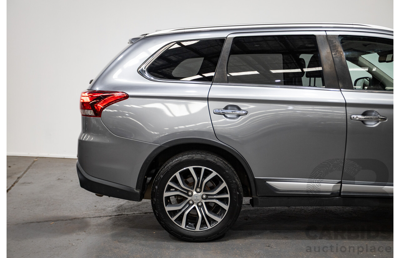 08/2017 Mitsubishi Outlander EXCEED (AWD) ZK MY18 4D Wagon Titanium Grey Turbo Diesel 2.3L - 7 seats