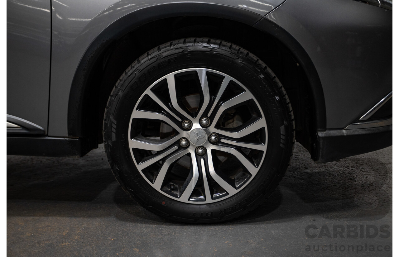 08/2017 Mitsubishi Outlander EXCEED (AWD) ZK MY18 4D Wagon Titanium Grey Turbo Diesel 2.3L - 7 seats