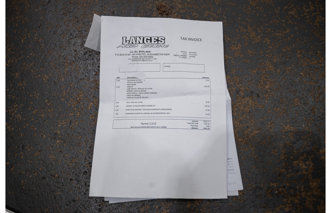 08/2017 Mitsubishi Outlander EXCEED (AWD) ZK MY18 4D Wagon Titanium Grey Turbo Diesel 2.3L - 7 seats