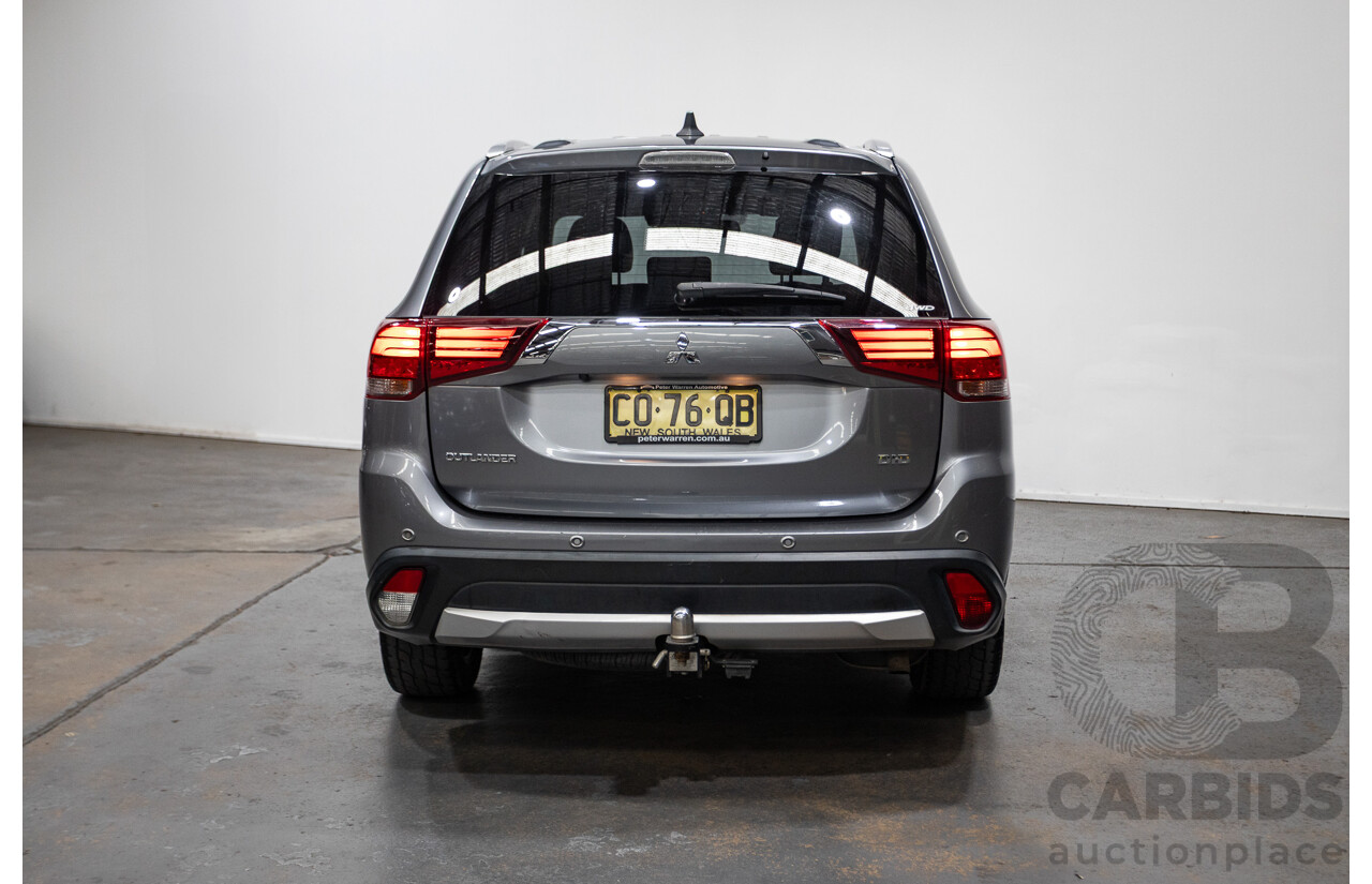 08/2017 Mitsubishi Outlander EXCEED (AWD) ZK MY18 4D Wagon Titanium Grey Turbo Diesel 2.3L - 7 seats