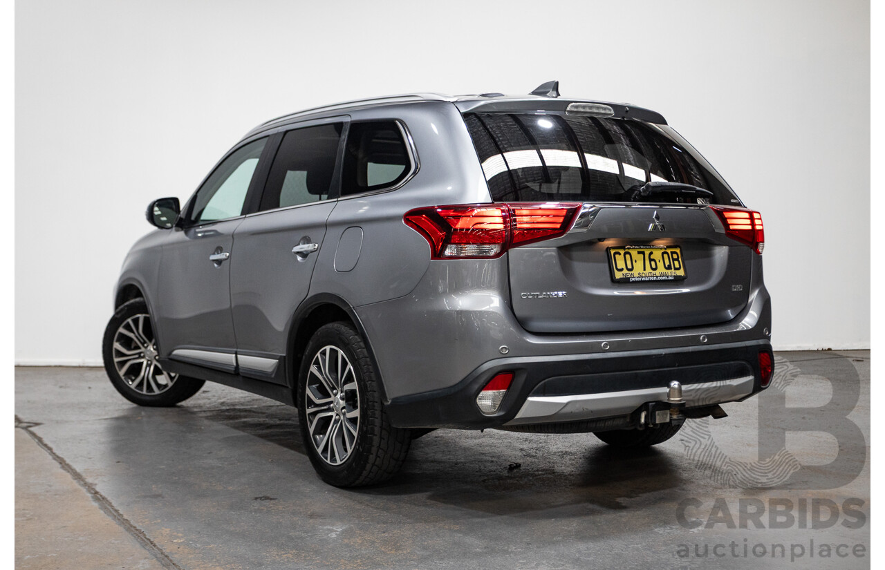 08/2017 Mitsubishi Outlander EXCEED (AWD) ZK MY18 4D Wagon Titanium Grey Turbo Diesel 2.3L - 7 seats