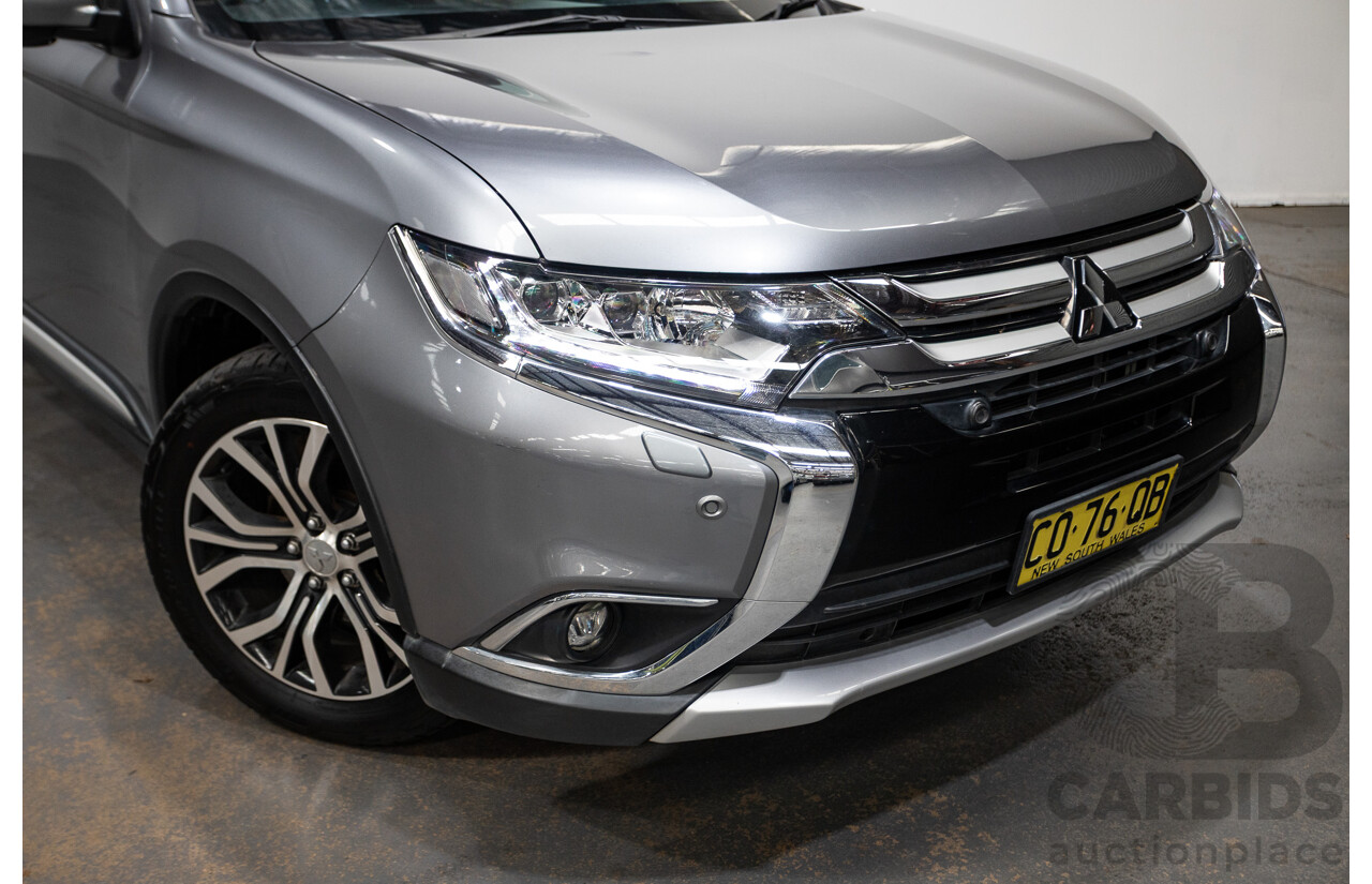 08/2017 Mitsubishi Outlander EXCEED (AWD) ZK MY18 4D Wagon Titanium Grey Turbo Diesel 2.3L - 7 seats