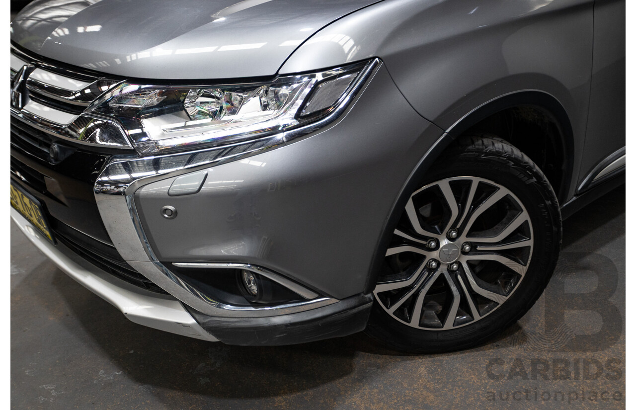 08/2017 Mitsubishi Outlander EXCEED (AWD) ZK MY18 4D Wagon Titanium Grey Turbo Diesel 2.3L - 7 seats