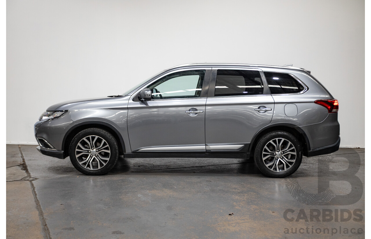 08/2017 Mitsubishi Outlander EXCEED (AWD) ZK MY18 4D Wagon Titanium Grey Turbo Diesel 2.3L - 7 seats