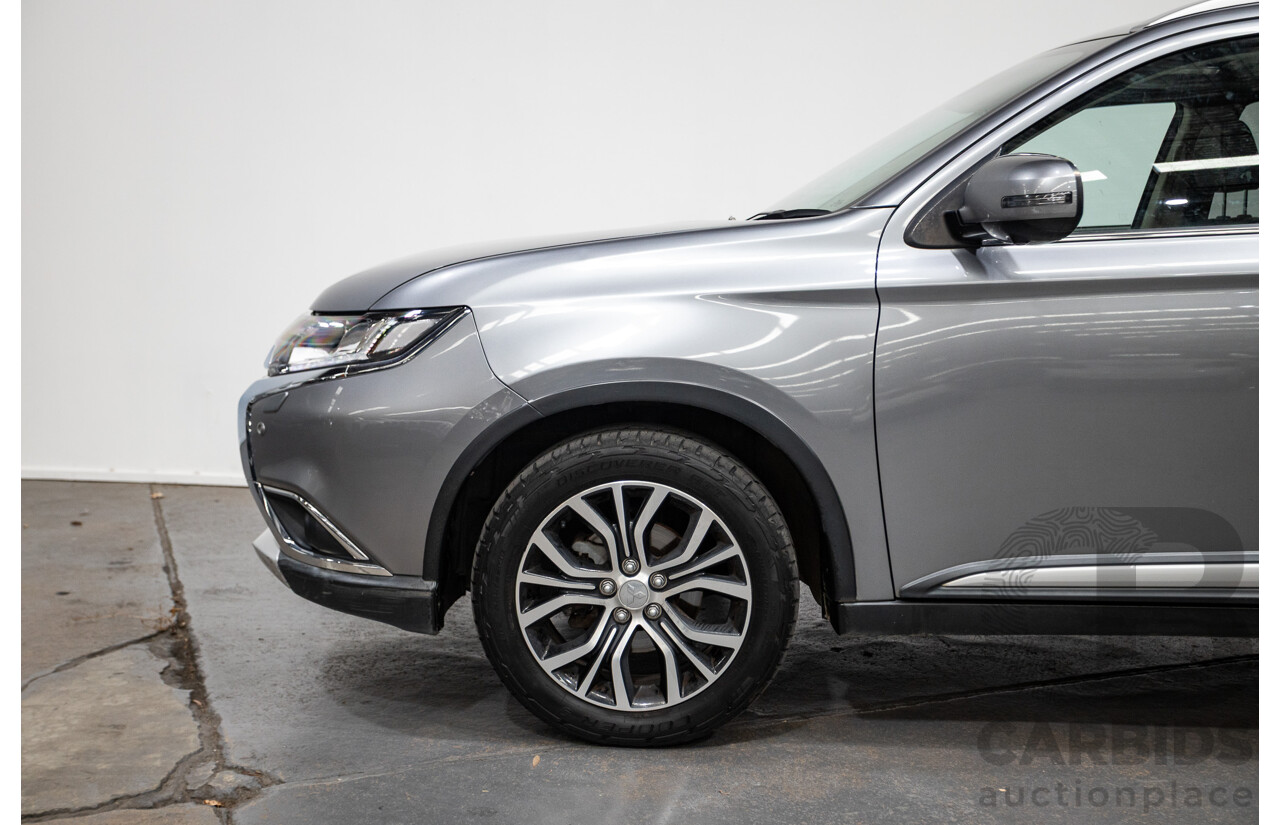 08/2017 Mitsubishi Outlander EXCEED (AWD) ZK MY18 4D Wagon Titanium Grey Turbo Diesel 2.3L - 7 seats