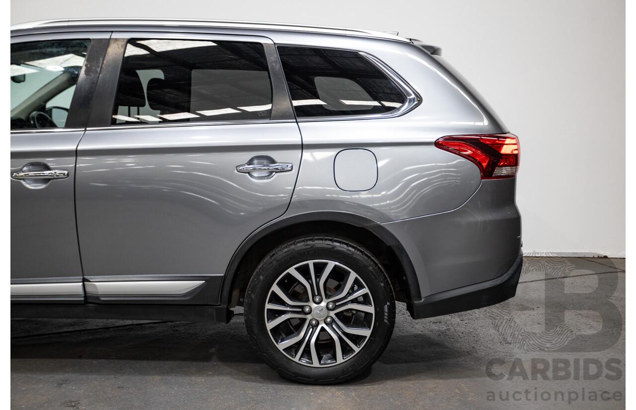08/2017 Mitsubishi Outlander EXCEED (AWD) ZK MY18 4D Wagon Titanium Grey Turbo Diesel 2.3L - 7 seats