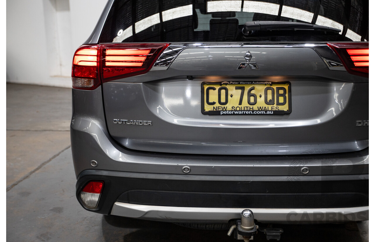 08/2017 Mitsubishi Outlander EXCEED (AWD) ZK MY18 4D Wagon Titanium Grey Turbo Diesel 2.3L - 7 seats