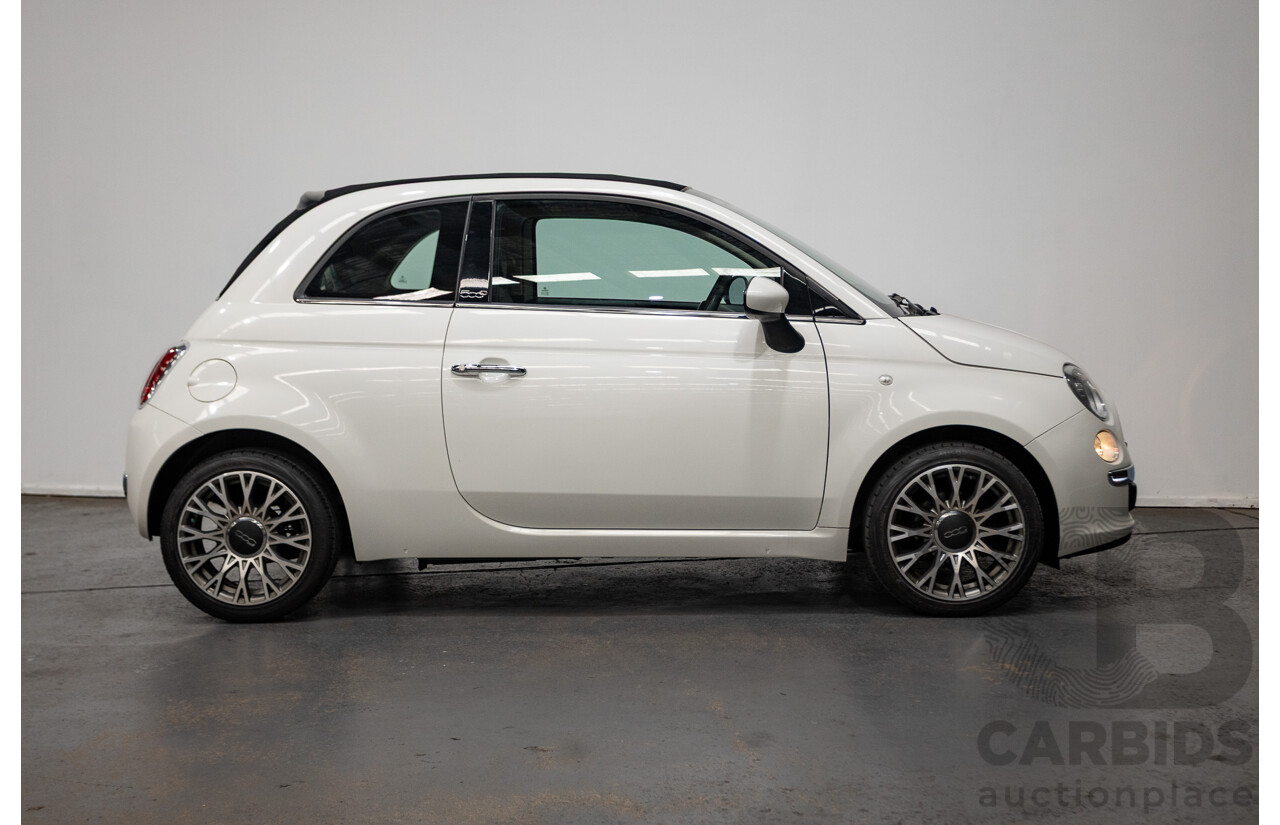 3/2013 Fiat 500 TWIN AIR Lounge  2d Convertible White 0.9L