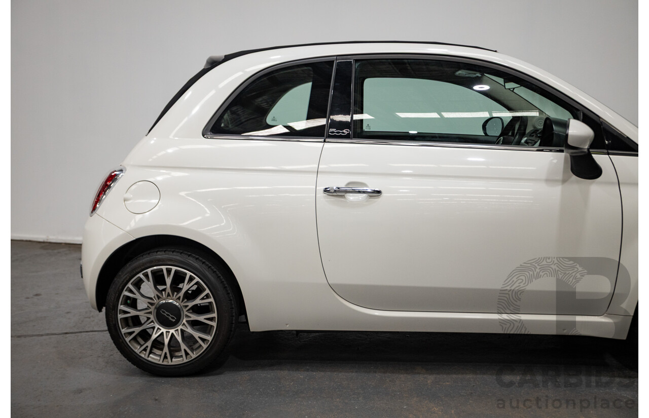 3/2013 Fiat 500 TWIN AIR Lounge  2d Convertible White 0.9L