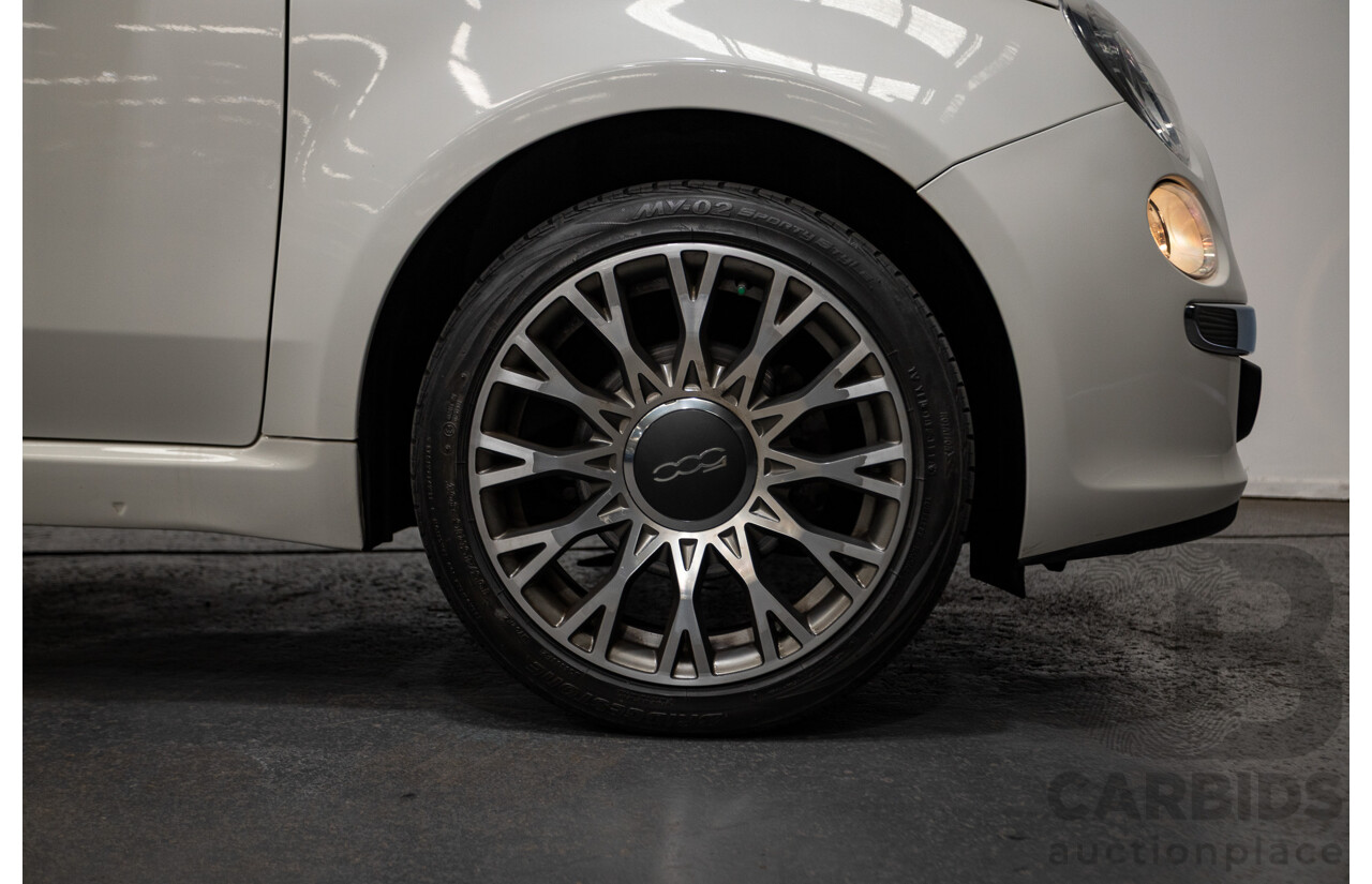 3/2013 Fiat 500 TWIN AIR Lounge  2d Convertible White 0.9L