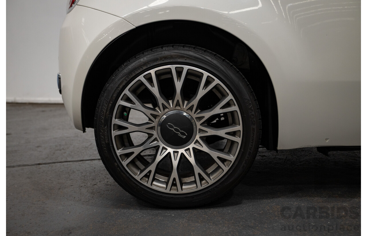 3/2013 Fiat 500 TWIN AIR Lounge  2d Convertible White 0.9L