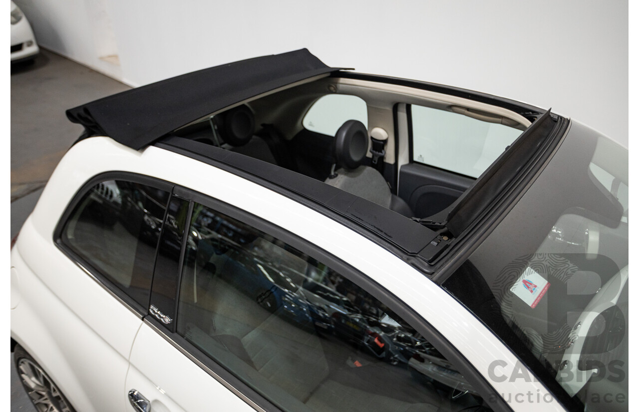 3/2013 Fiat 500 TWIN AIR Lounge  2d Convertible White 0.9L