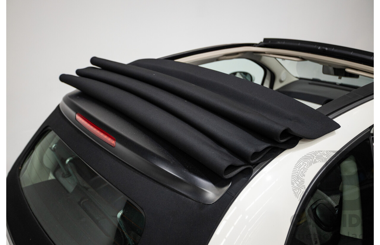 3/2013 Fiat 500 TWIN AIR Lounge  2d Convertible White 0.9L