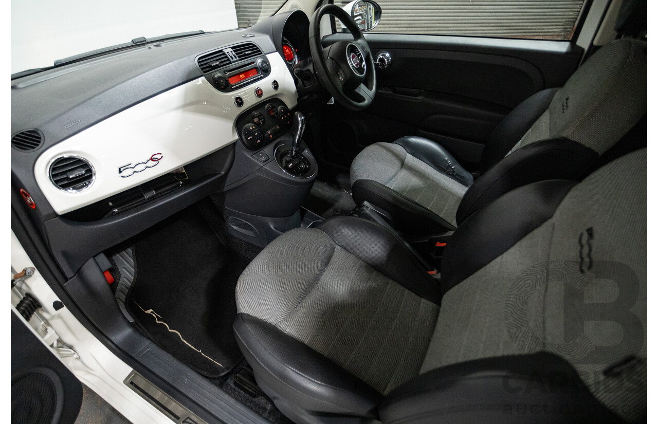 3/2013 Fiat 500 TWIN AIR Lounge  2d Convertible White 0.9L