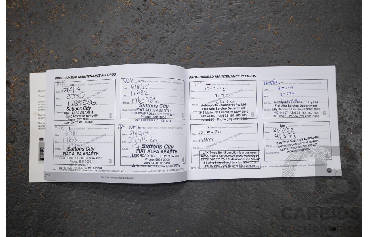 3/2013 Fiat 500 TWIN AIR Lounge  2d Convertible White 0.9L