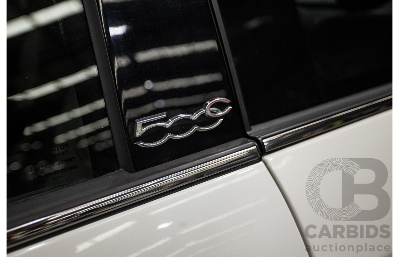 3/2013 Fiat 500 TWIN AIR Lounge  2d Convertible White 0.9L