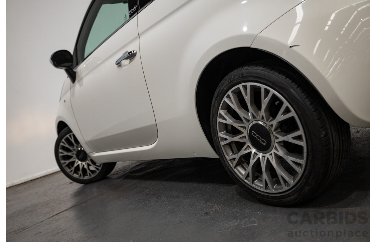 3/2013 Fiat 500 TWIN AIR Lounge  2d Convertible White 0.9L