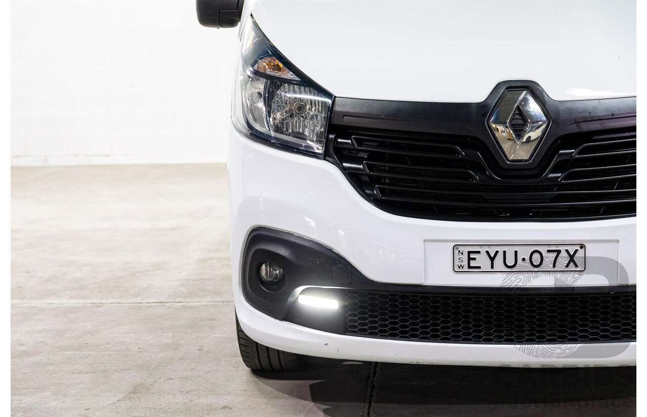 07/2019 Renault Trafic LWB (85kW FWD) X82 4D Van Glacier White Turbo Diesel 1.6L