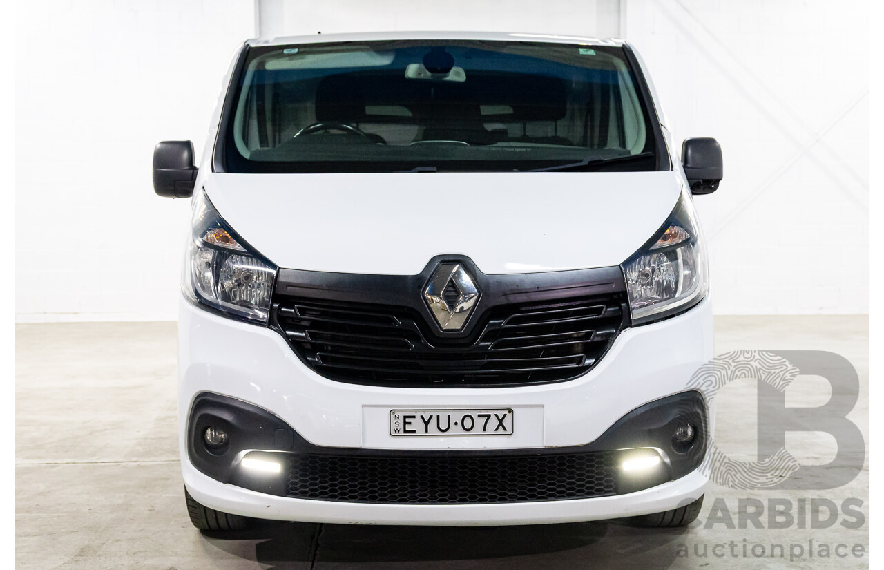 07/2019 Renault Trafic LWB (85kW FWD) X82 4D Van Glacier White Turbo Diesel 1.6L