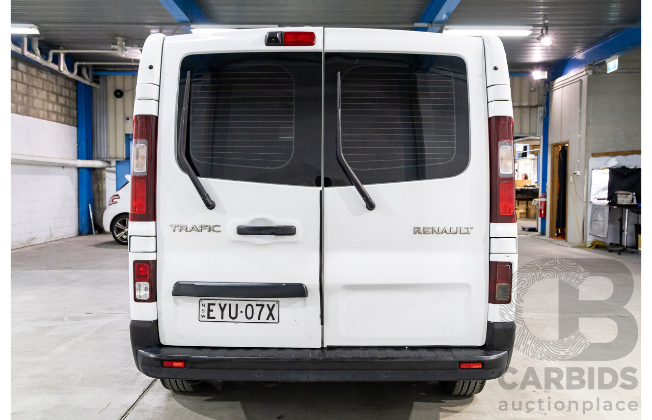 07/2019 Renault Trafic LWB (85kW FWD) X82 4D Van Glacier White Turbo Diesel 1.6L