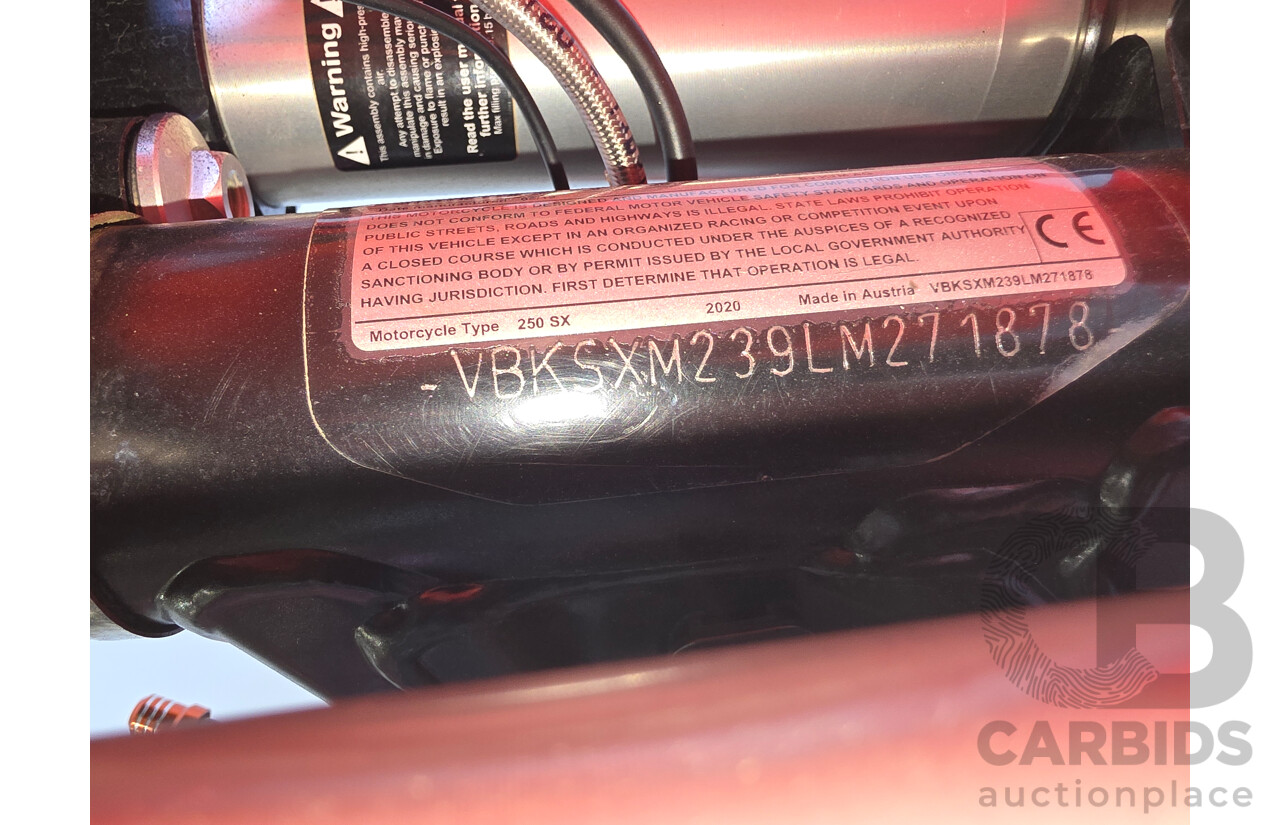 2020 KTM 250 SX Motorbike