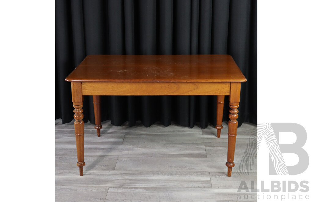 Edwardian Cedar Kitchen Table - Lot 1599864 | ALLBIDS